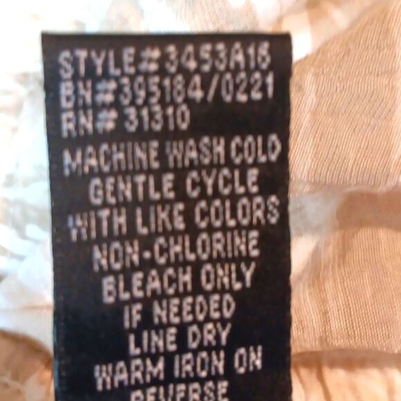 I.N. Studio Womens Tropical Cream Tan Wide Leg Pants sz1x - Picture 10 of 11